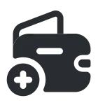 Empty Wallet Add SVG Icon